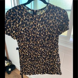 Ann Taylor Leopard top size 0